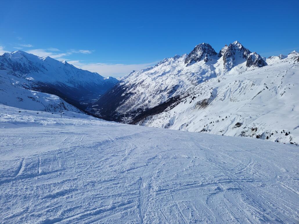 Arve-Piste um 11h37.