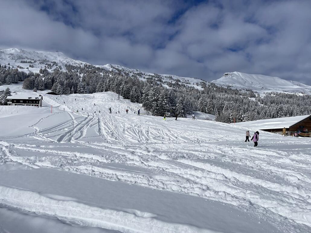 Bei diesen Bedingungen hätte meine Begleitung wohl mässig Spass gehabt auf der Piste.