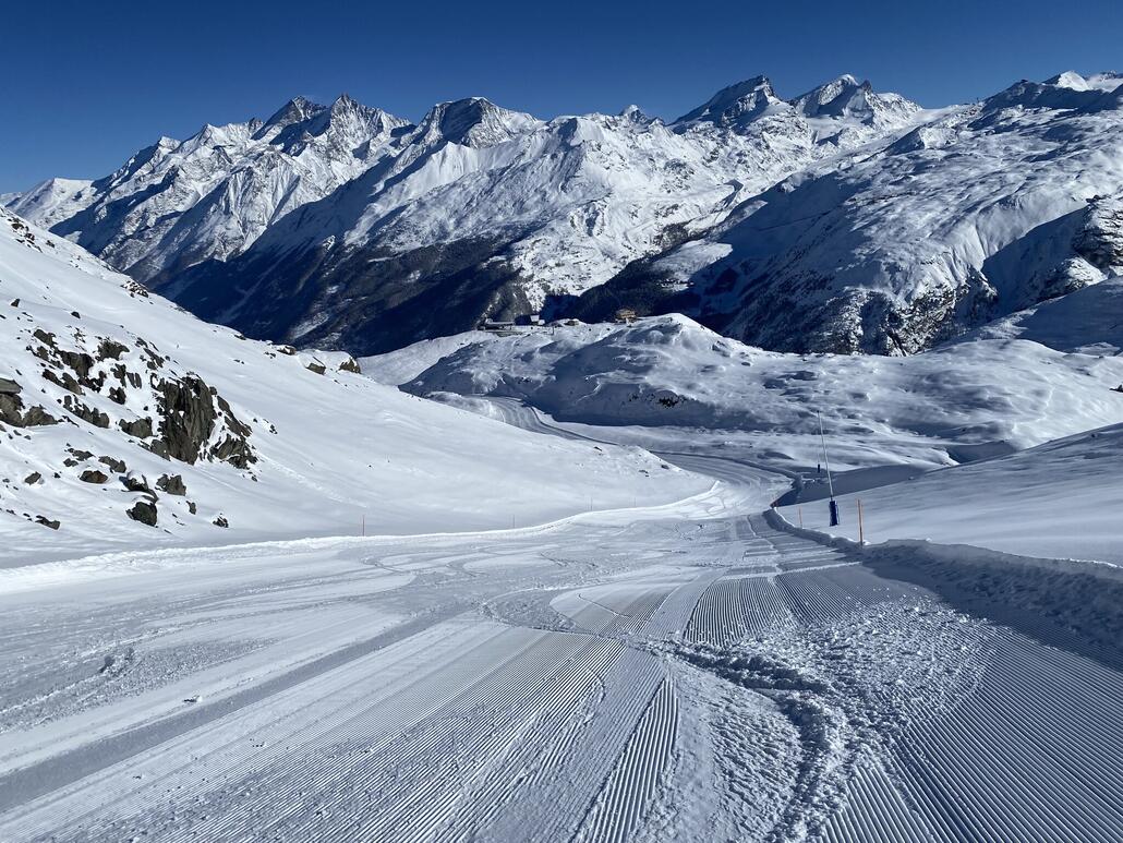 So hat meine erste Fahrt am Hirli ausgesehen. Ein toller (etwas zu) weicher Teppich.