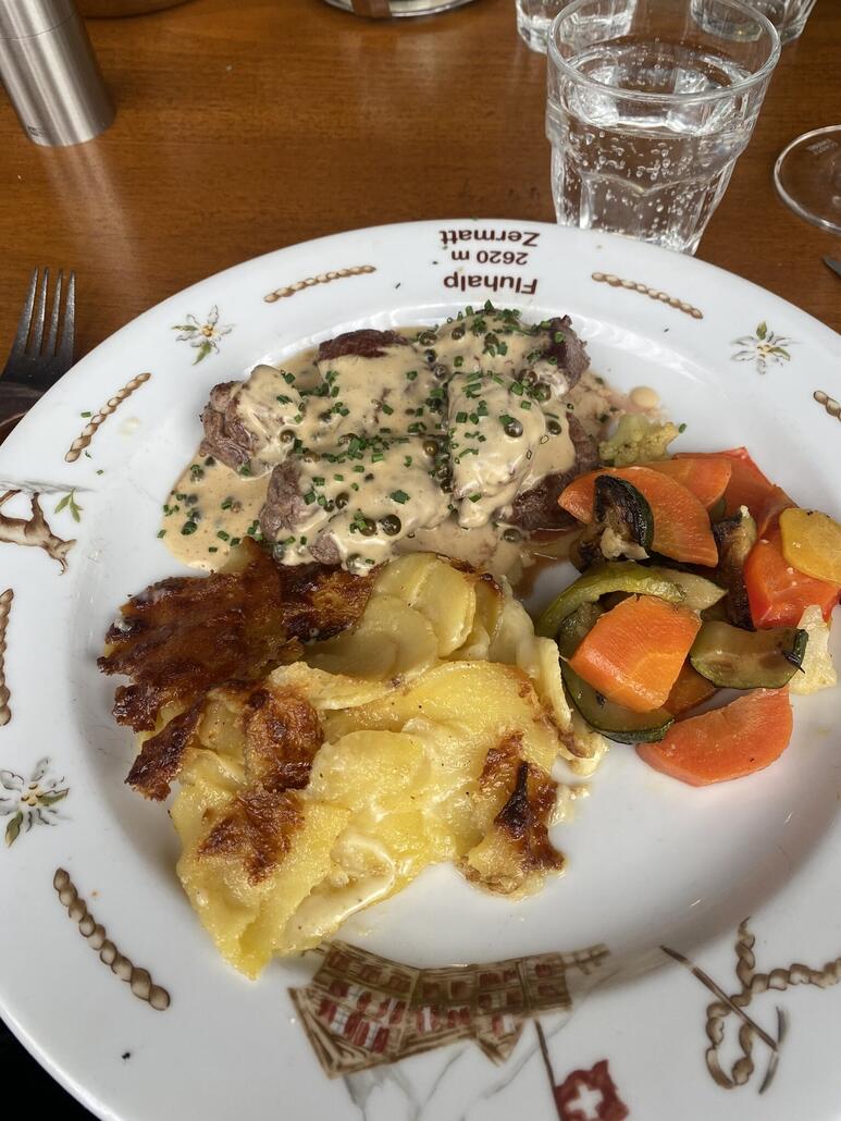 Das Sonntagsmenu hat sehr gut gemundet.