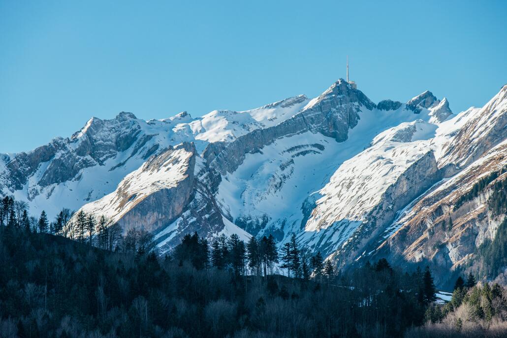 Blick zum Säntis, immer wieder schön.