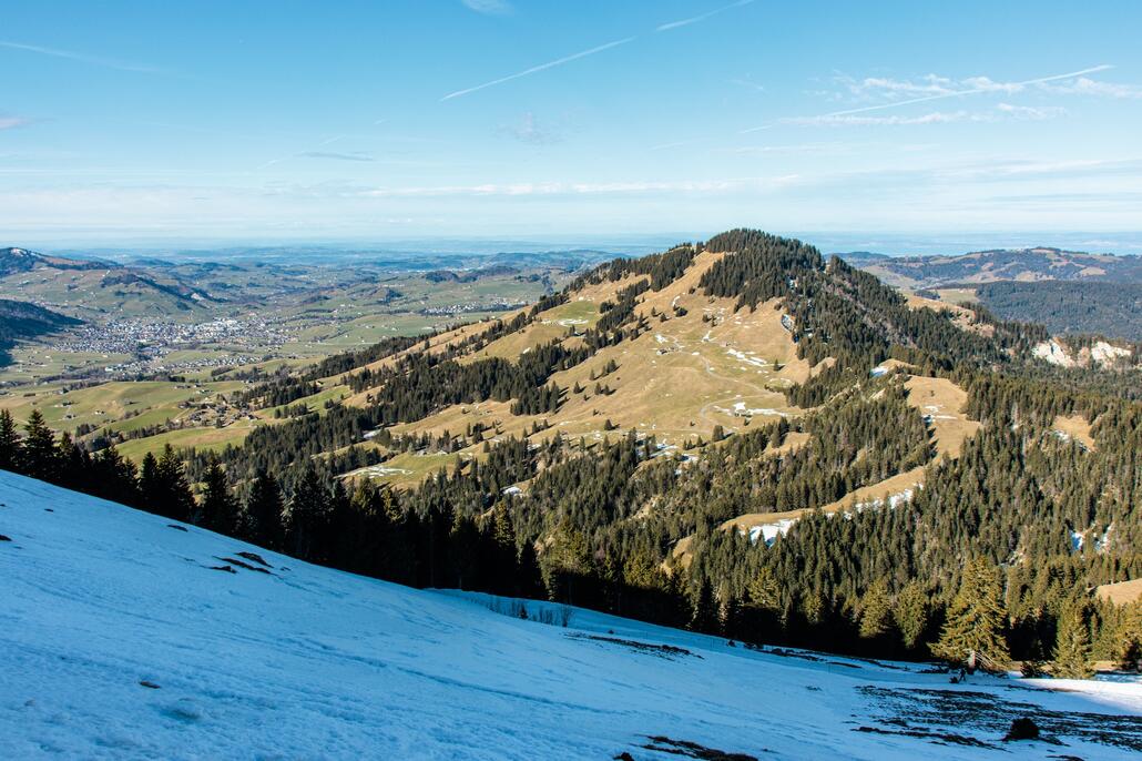 Fähnerenspitz, fast komplett schneefrei Ende Januar.
