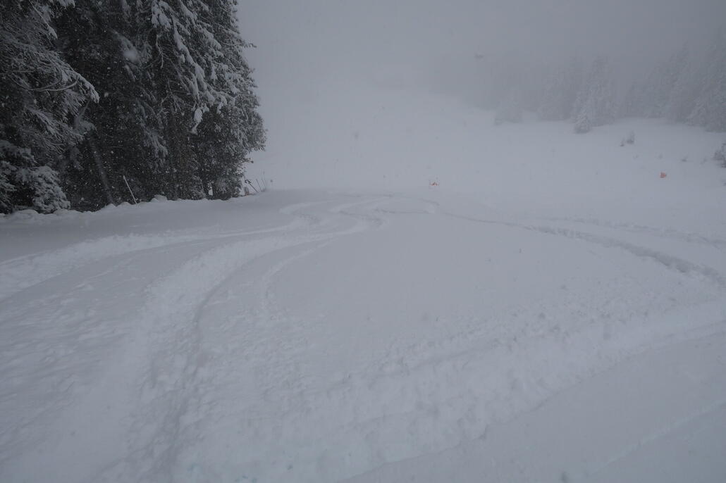 Schwarzer Hang unten links 3 Spuren von mir