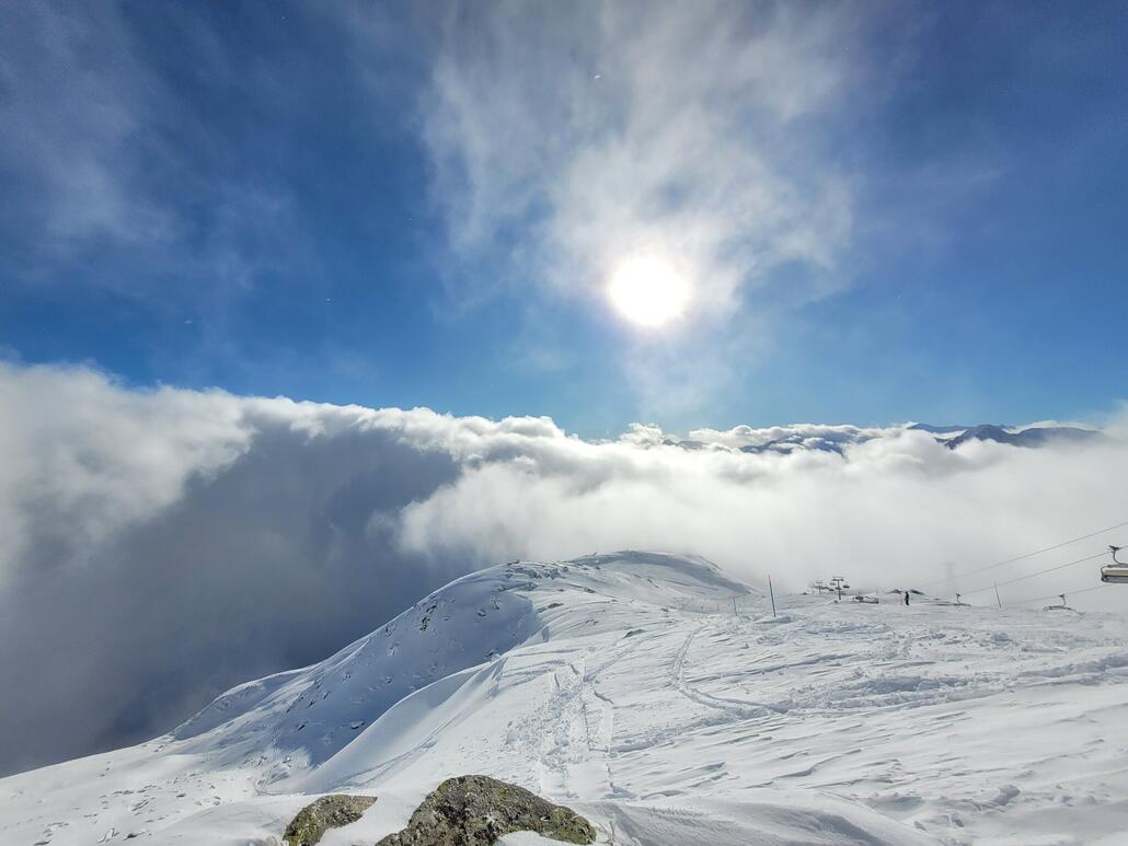 Es klarte jedoch noch auf, hier am Talegga