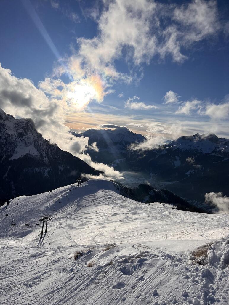 Am Abend zogen ein paar Wolken auf.
