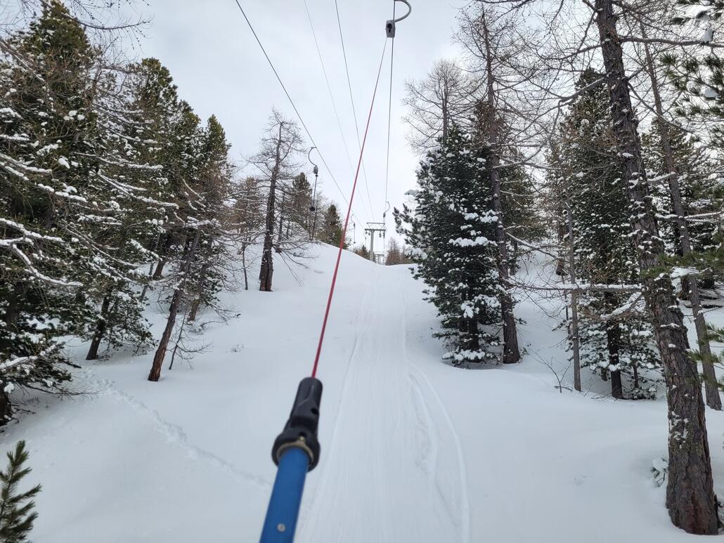 Im Furggu Schlepplift, der gefiel mir am besten