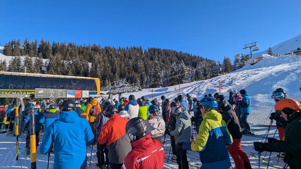 Alles voll, hier am Metschstand