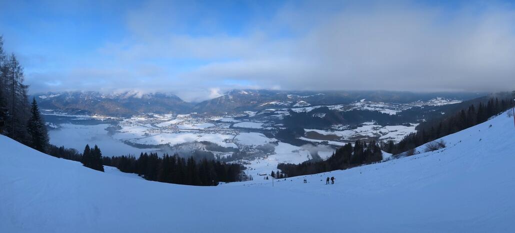 Auch im Tal nun langsam Sonne