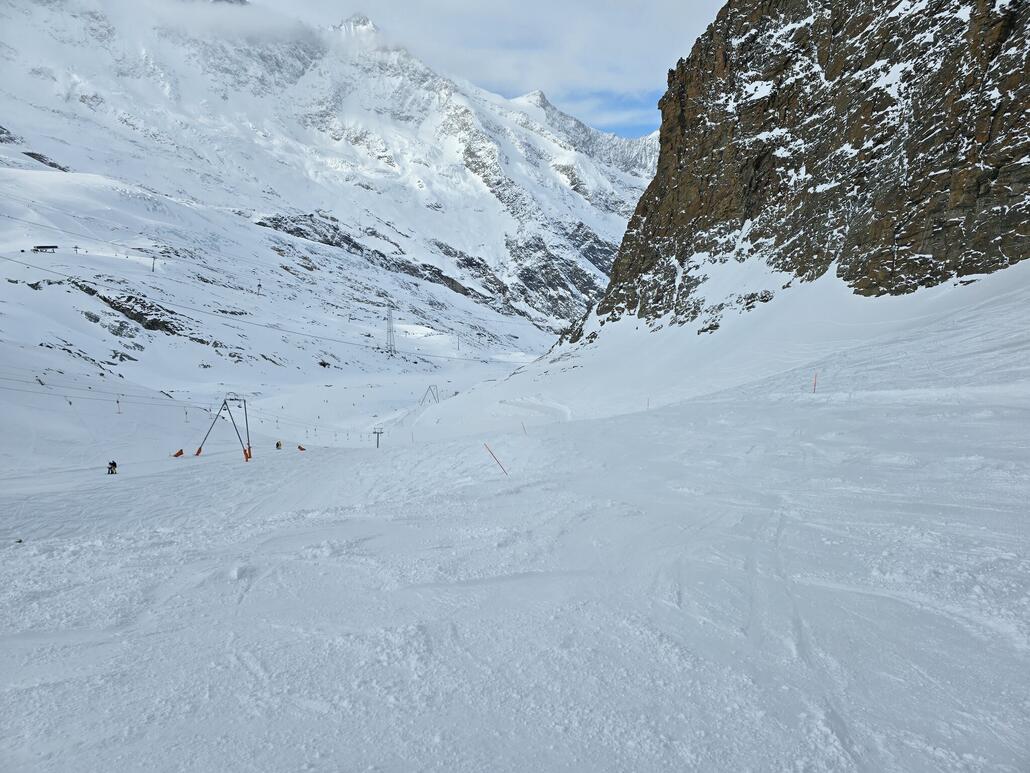 Engstelle von oben gesehen.