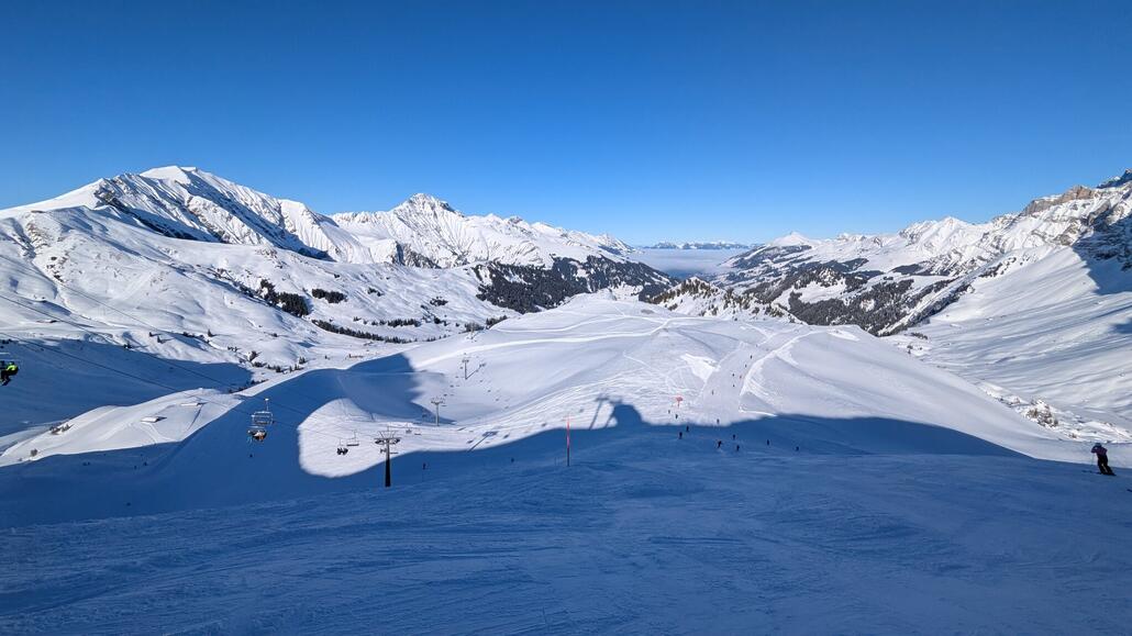Pisten am Luegli auch zerfahren