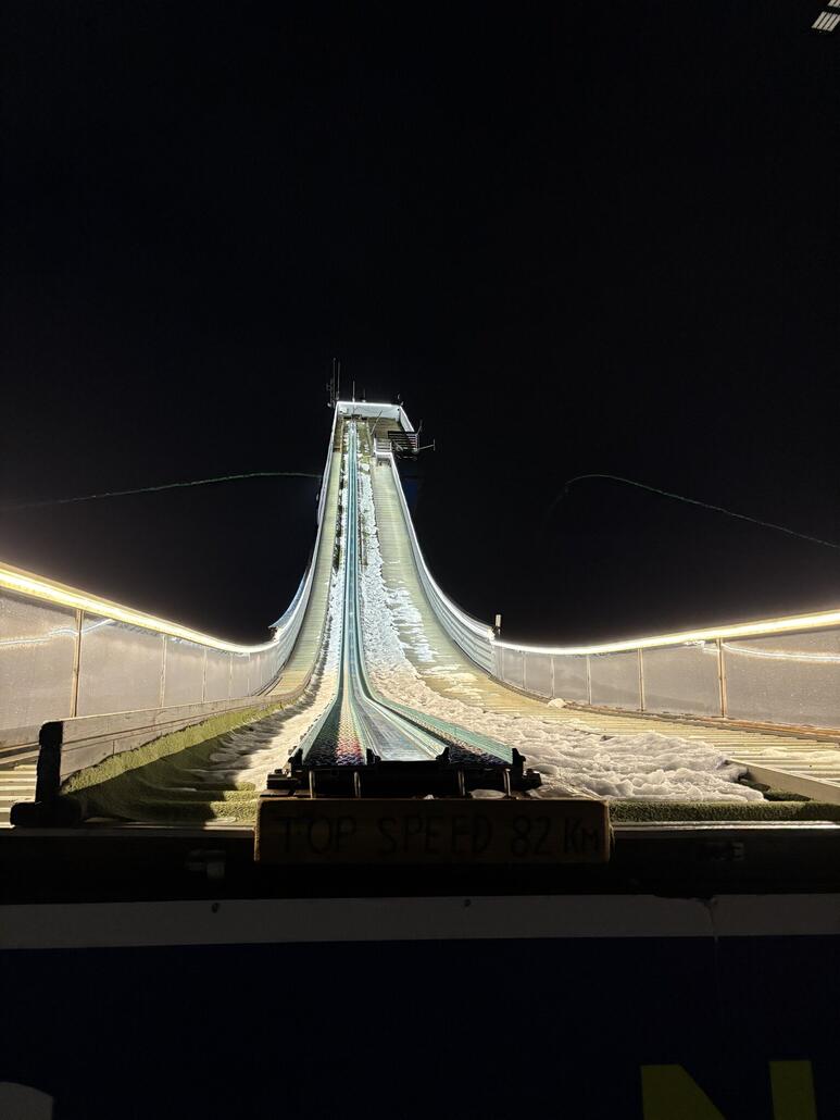 Anlaufspur der grössten Schanze