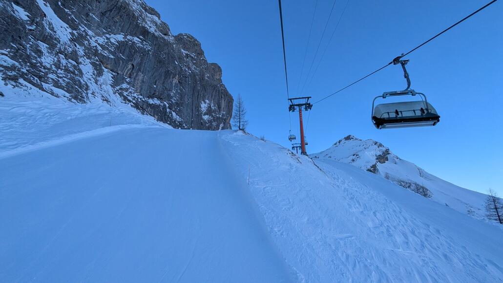 Nächste Vierer Sesselbahn, Spektakel trassiert!