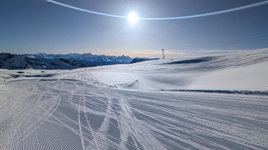 Pisten am zweiten langen Schlepplift