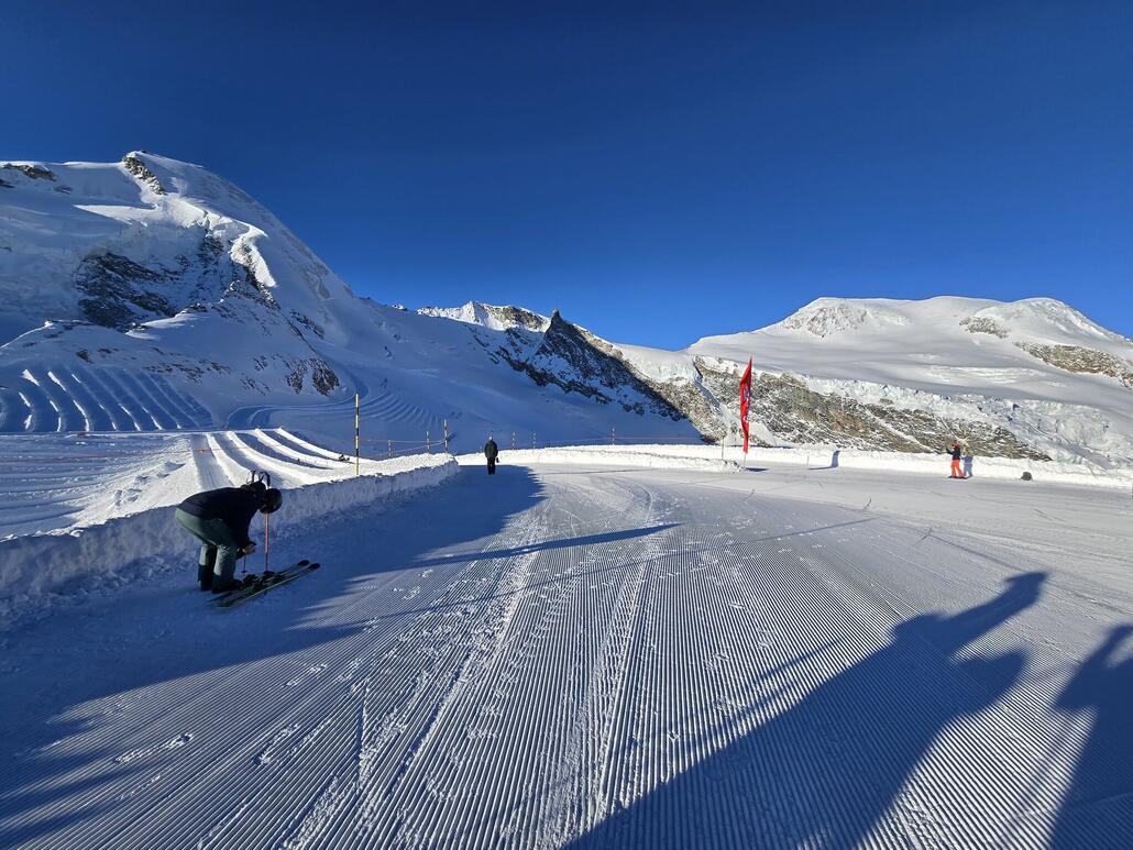 Ankunft auf dem Mittalallalin um 8:50