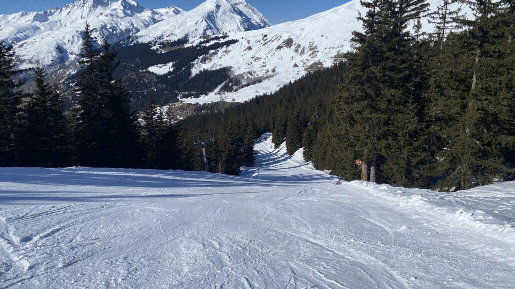 Richtung Ecudets, erinnert mich an Pozza di Fassa