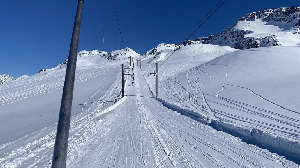 Zurück nach Italien stilvoll mit Stangenschlepper.