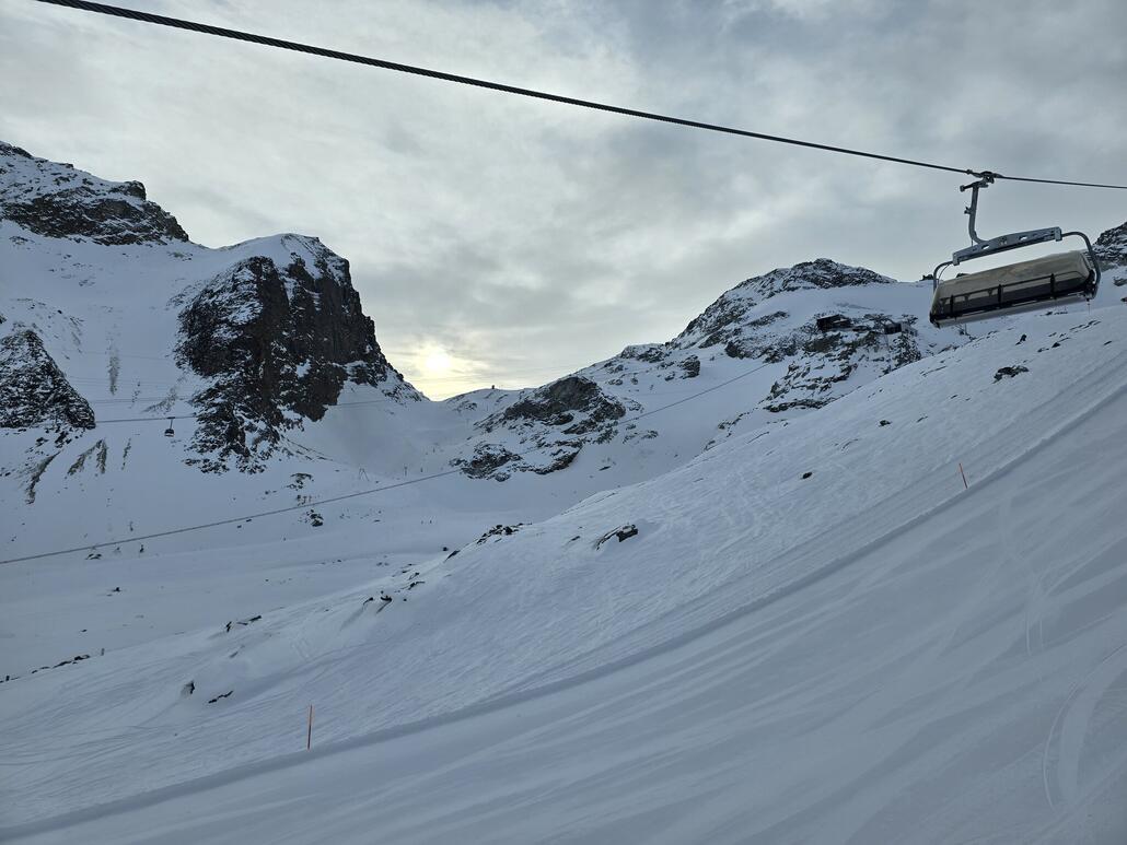 Am Morgen ist es noch etwas dunkel.