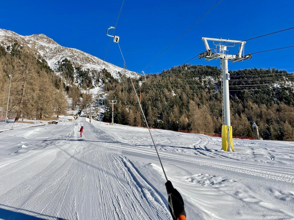 Das Trassee, schade läuft die Sesselbahn nicht