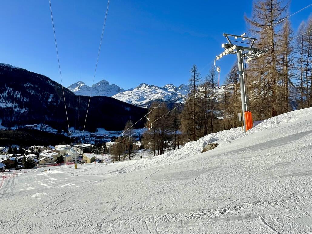 Die Murmeltier-Piste, sehr schön zu fahren.