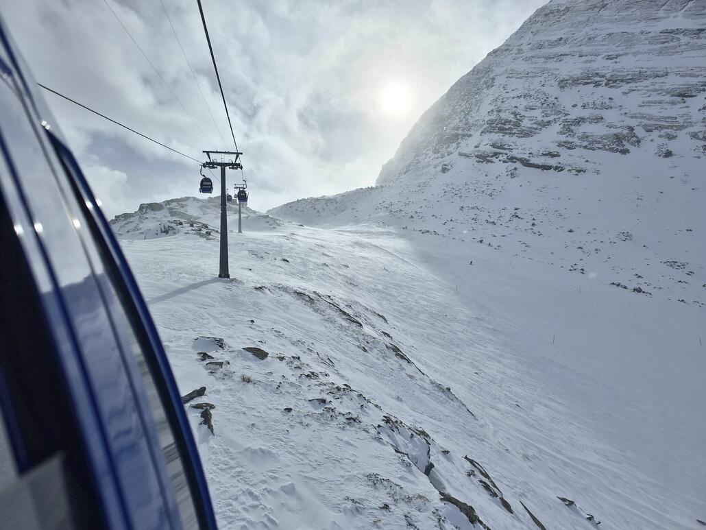 Am Plattjen, sonnig aber windig.