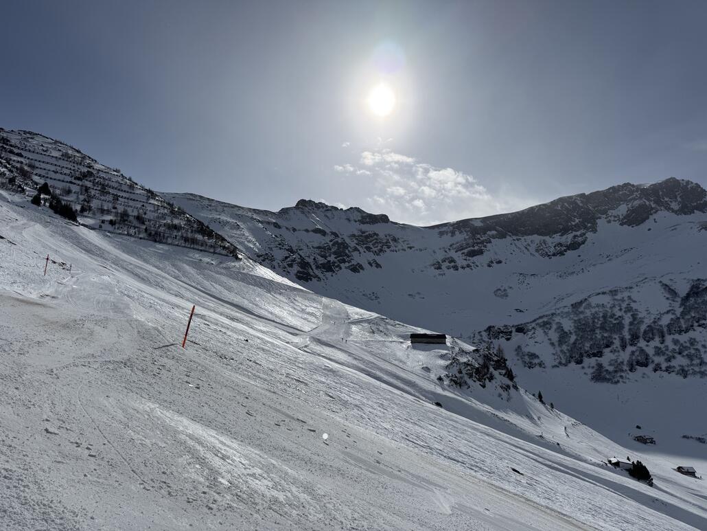 Talschluss hinter einem der Sareis Hänge