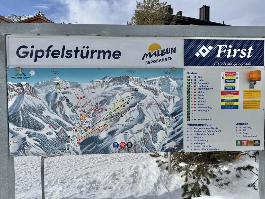 Pistenplan und Status