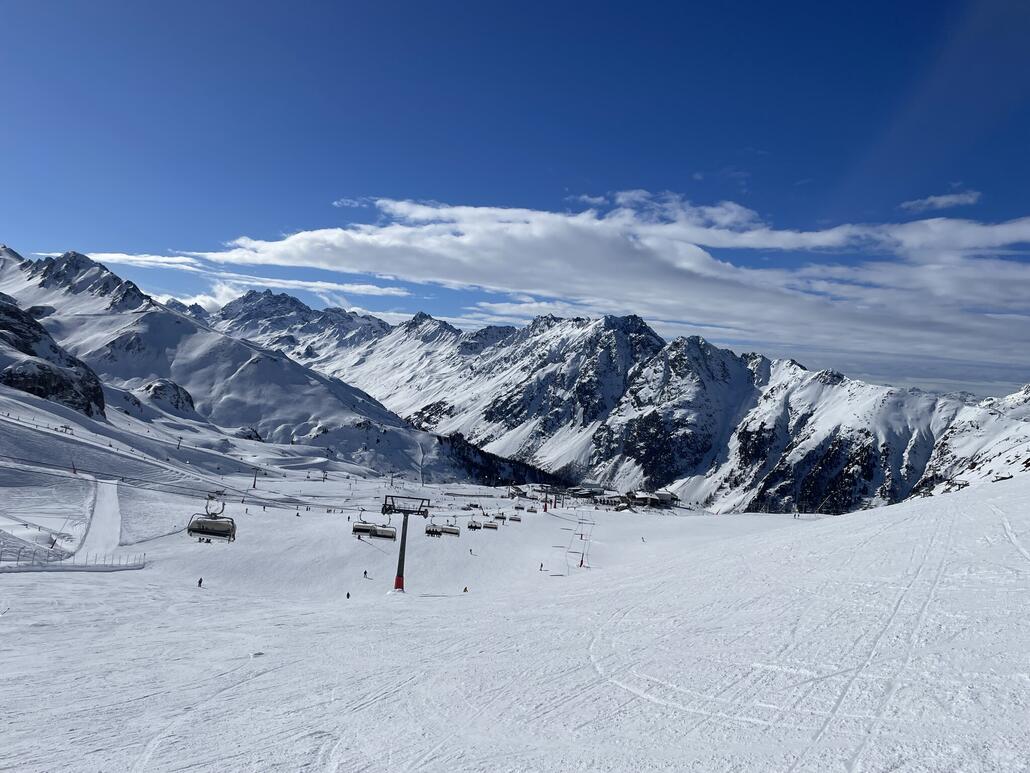 Am Vellil verteilt es sich im oberen Bereich sehr gut.