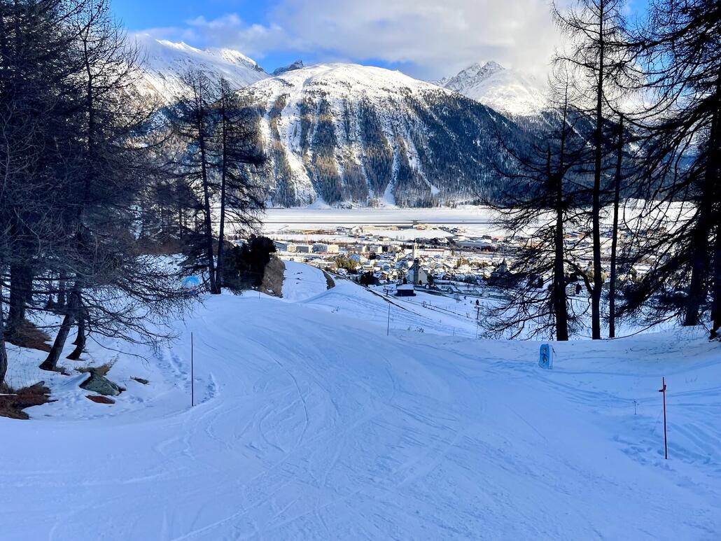 Immer mit tollem Blick auf das Hochtal.