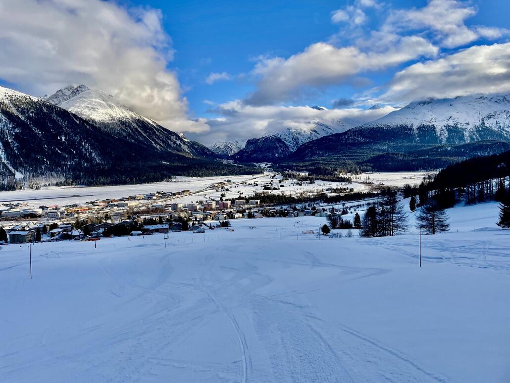Mittlerer Teil ist dann wieder normale Piste.