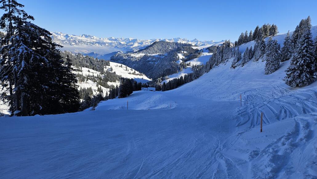 2. rote Piste, direktere Variante richtung Klösterli