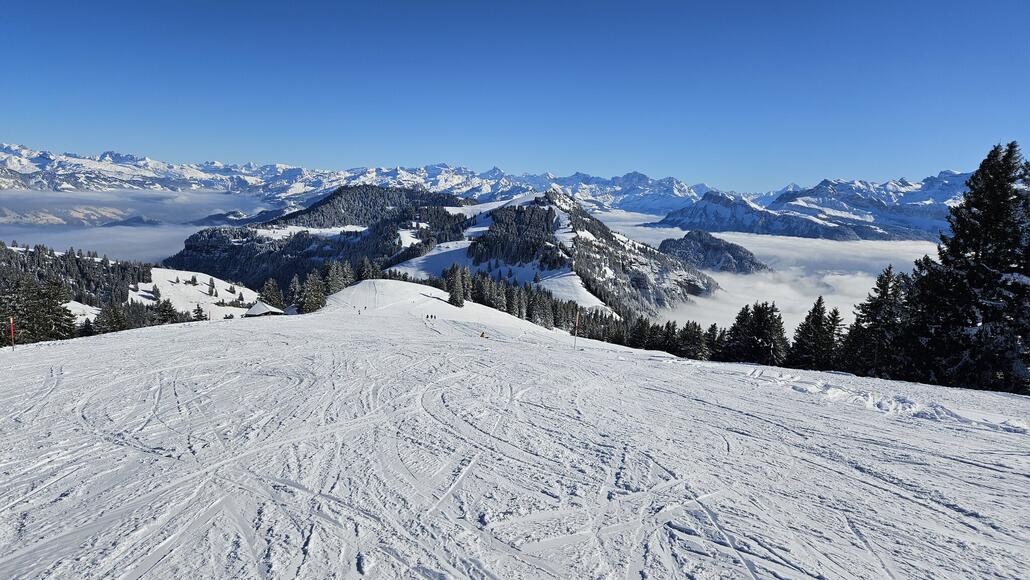 Rote Piste richtung Klösterli