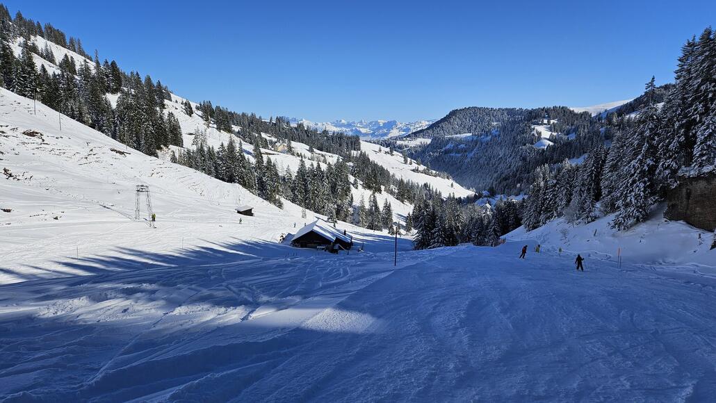 Blaue Piste