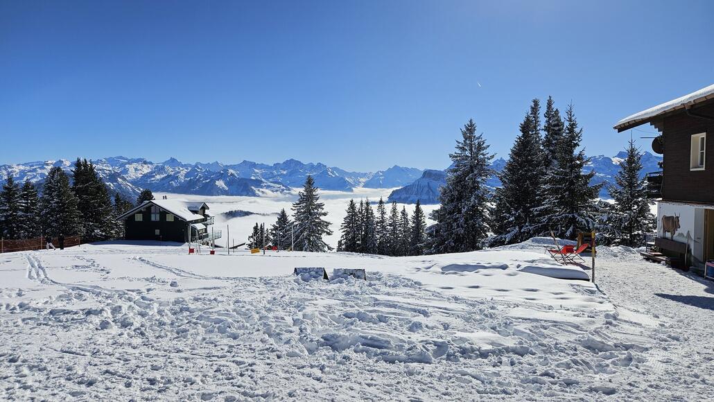 Ankunft beim Berggasthaus Scheidegg