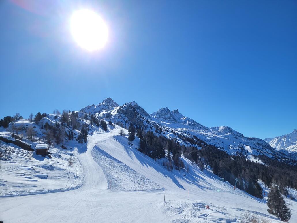 Tolle Pisten an Furggen 1 und 2