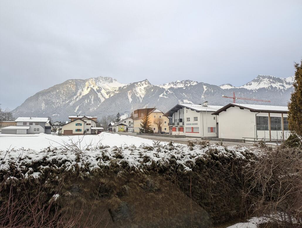 Blick aus der Unterkunft