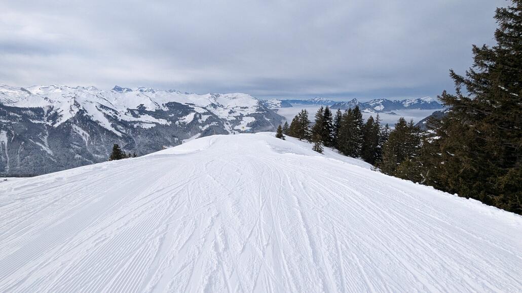 Schöne gemütliche Panorama Piste!
