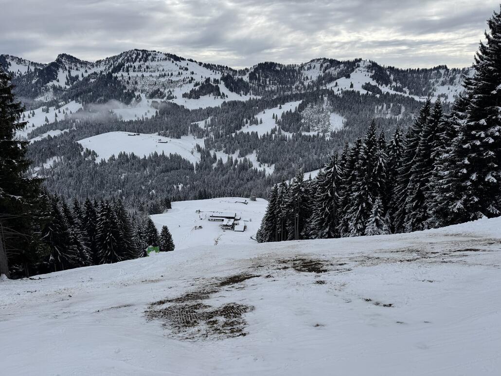 Hochbühlabfahrt aperer Einstieg