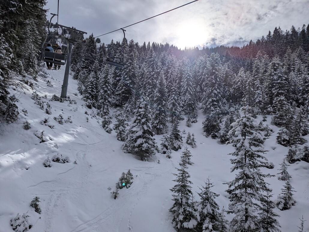 Ab und zu zeigte sich die Sonne