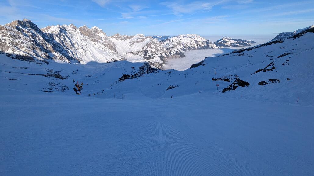 Super Piste von Stand nach Trübsee!