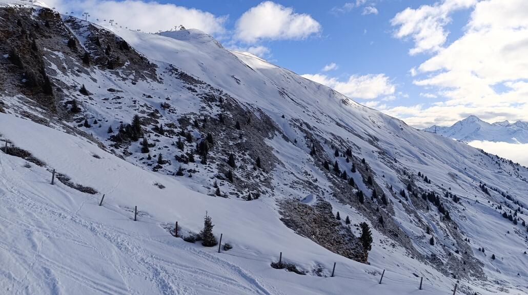 Im Tal gab's wohl mehr Schnee als oben....