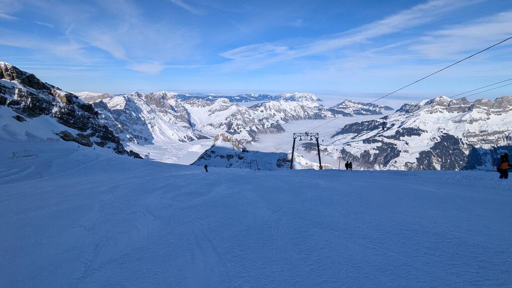 Am Gletscher Lift ganz gute Pisten