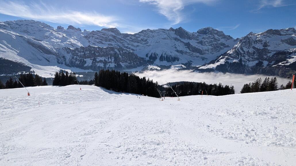 Schöne Rote Piste am Brunni
