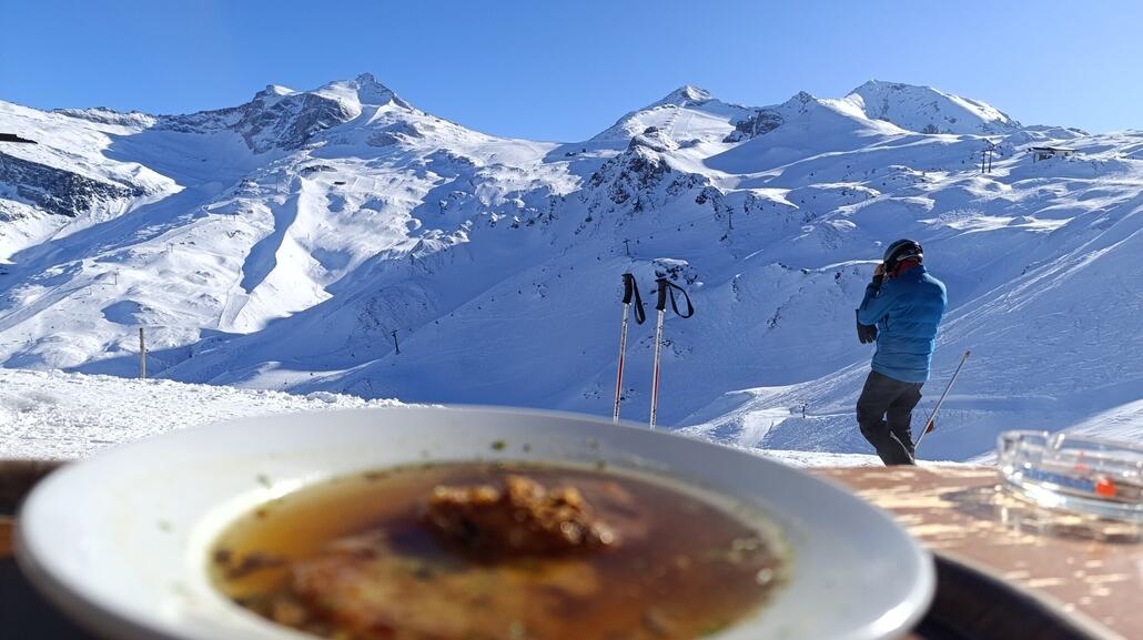 Kaspressknödel Richtung Gletscher