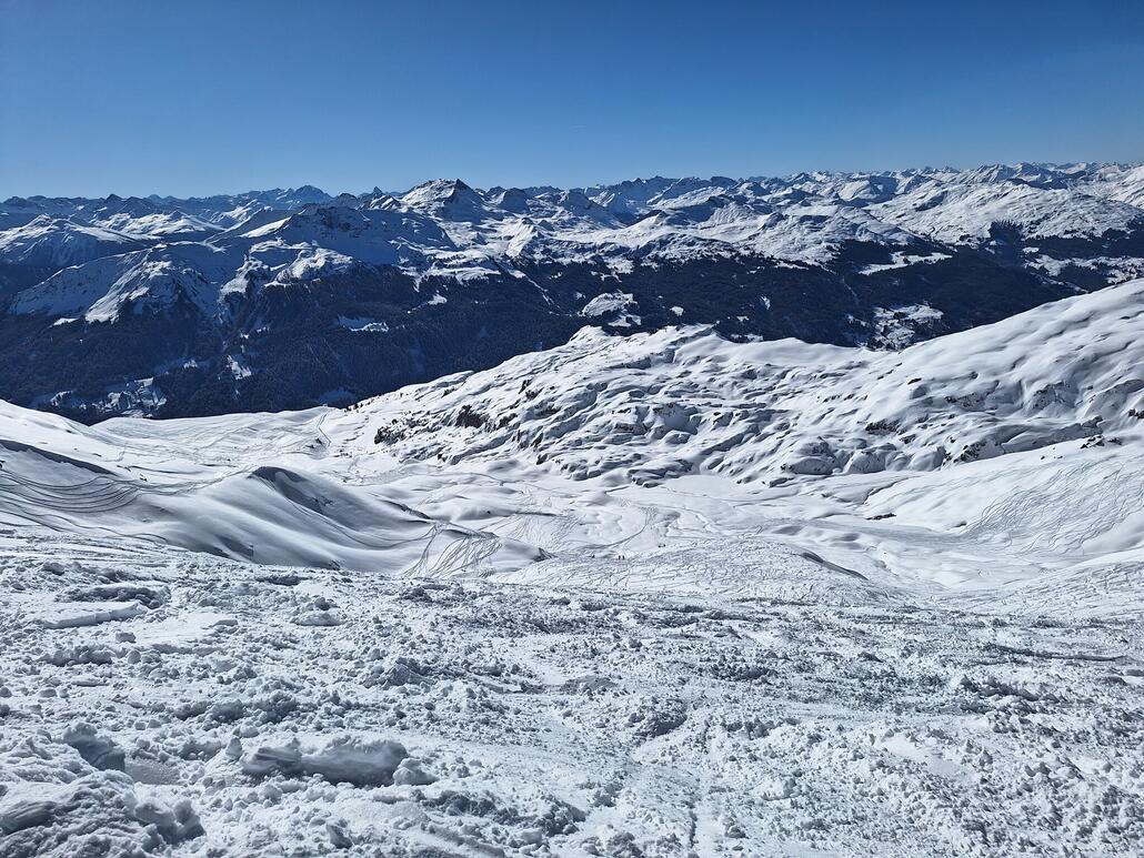Aussicht von der Bergstation Madrisalift