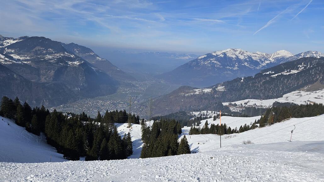 Grandiose Aussicht Bergstation