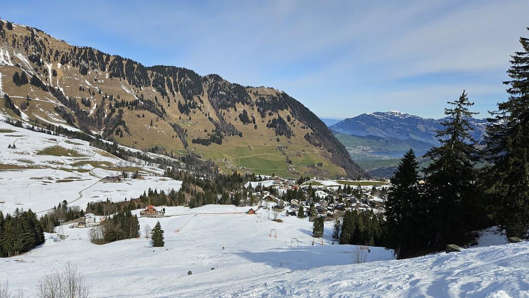 Komplette Trasse des Tellerlifts