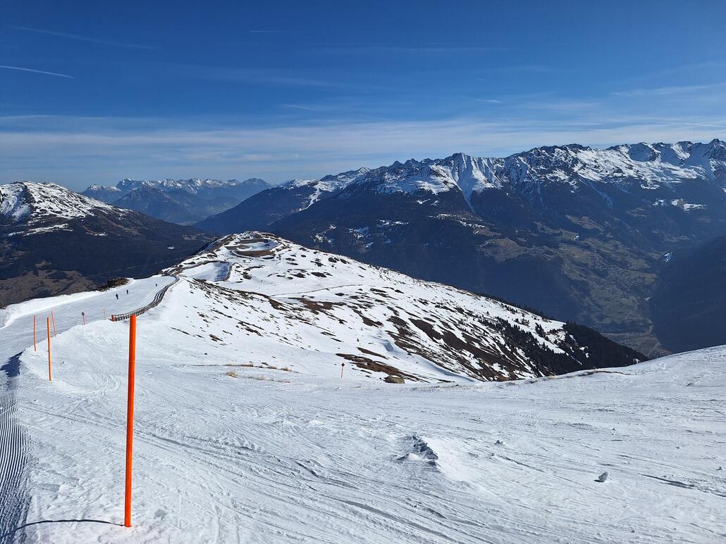 Zuerst ging es auf die Frommesabfahrt