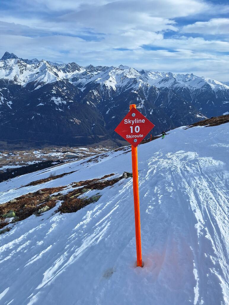 Die Skyline-Route. Der Schnee dort wird langsam knapp.