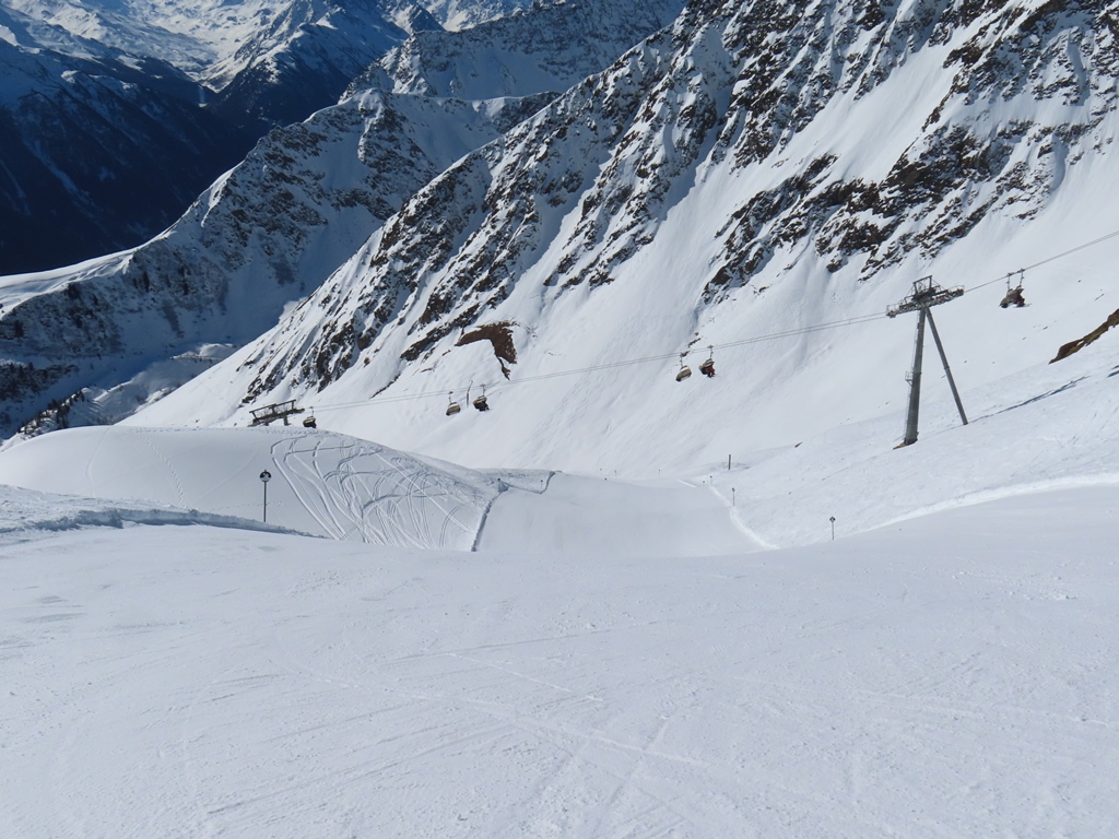 Kanonenrohrabfahrt an der Alblittkopfbahn