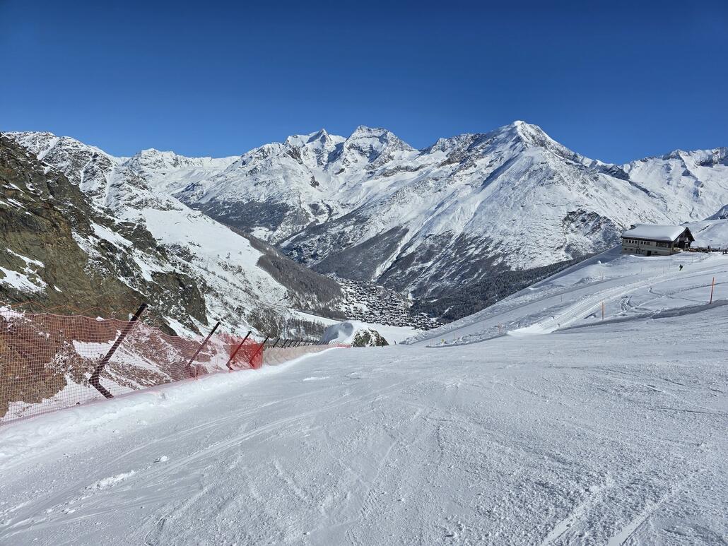 Am Spielboden, hervorragende Pistenverhältnisse.